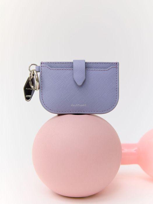 

JILLSTUART [Bow 2] [Keyring Included] Light Violet Cowhide Card Wallet and Charm JAWA5F233V1 XXX