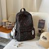 Schoolbag Fashion Printed Backpack Junior High School School Bag Women's High Value ins Wind Large Capacity Commuter Light Casual Backpack