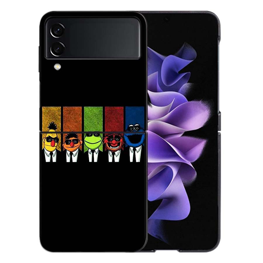 Funny Cookie M-Monster Phone Case For Samsung Z Flip 6 7 5G Galaxy Z Flip 5 4 3 5G Cases Shockproof Hard Cover TPU