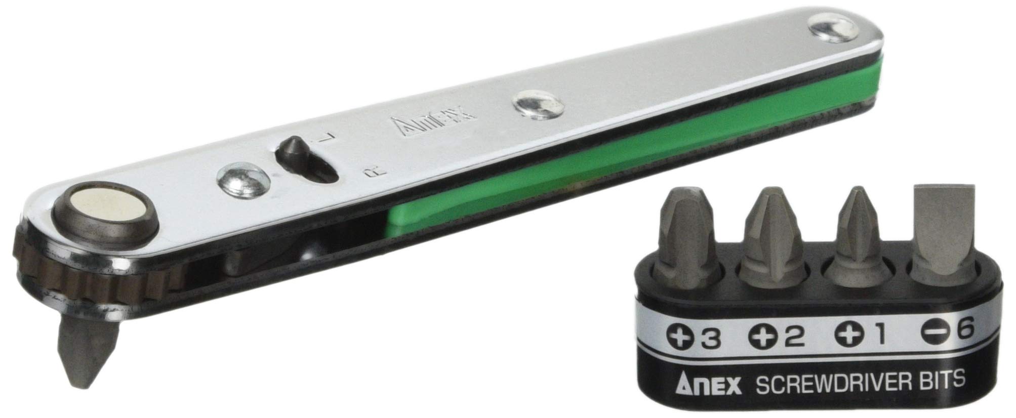 

ANEX Offset Ratchet Driver Straight Bit Set of 5 6 Sets No.425-5B [Bulk Purchase]