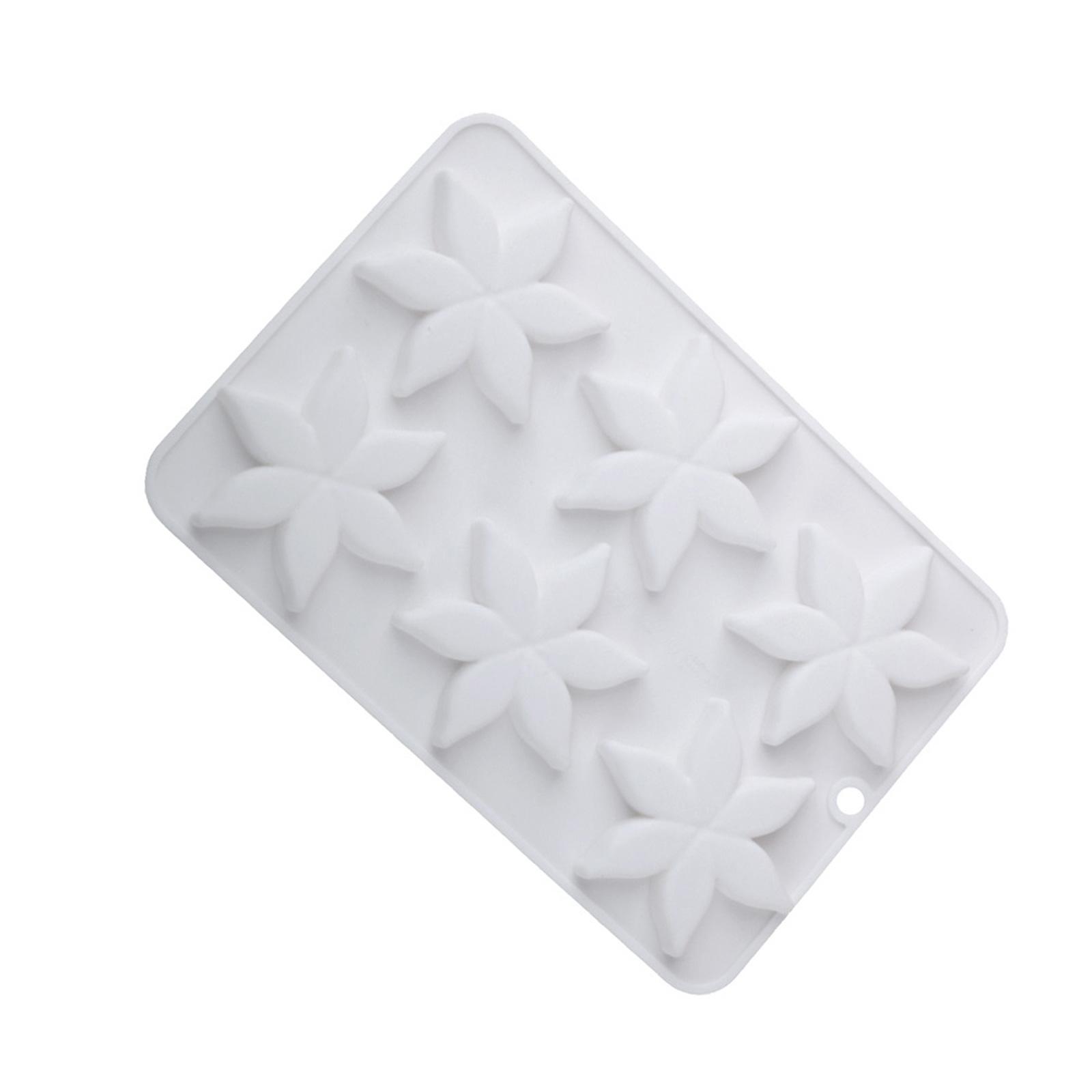 

6-гнездная силиконовая форма в виде цветка морской звезды, термостойкая форма для сладкой выпечки в виде цветка морской звезды для профессиональных кондитеров