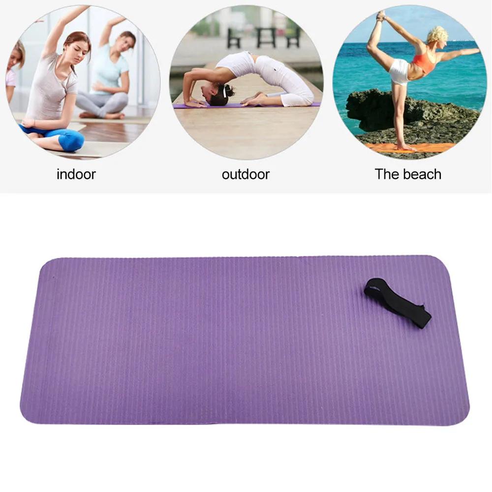 Thick Yoga Knee Pad 15MM Comfortable Non-slip Mat Fitness Gym Home Pilates Workout Support Knees Elbows Floor Protection