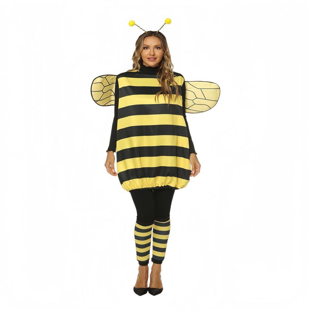 Kids Bee Cosplay Costume Halloween Stage Show Clothes Carnival Masquerade Party Wear