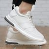 Sneakers Men Elevator Shoes Fashion Soft Leather Heightening Shoes For Men Hidden Heels 10CM 8CM 6CM Sports Casual Height Shoes