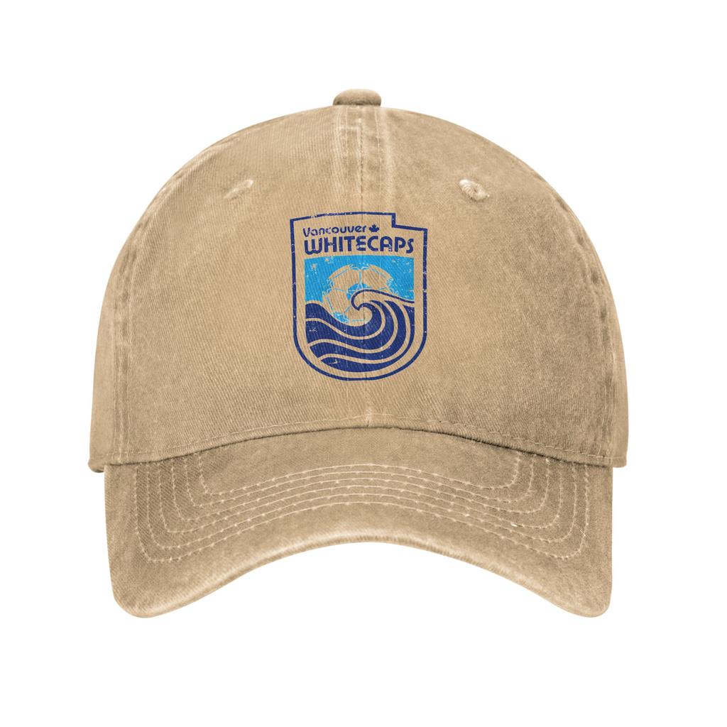 Vancouver Whitecaps Defunct Vintage Soccer Trendy Matching Baseball Cap Upf ParentChild Outfits Denim Outdoor Hat
