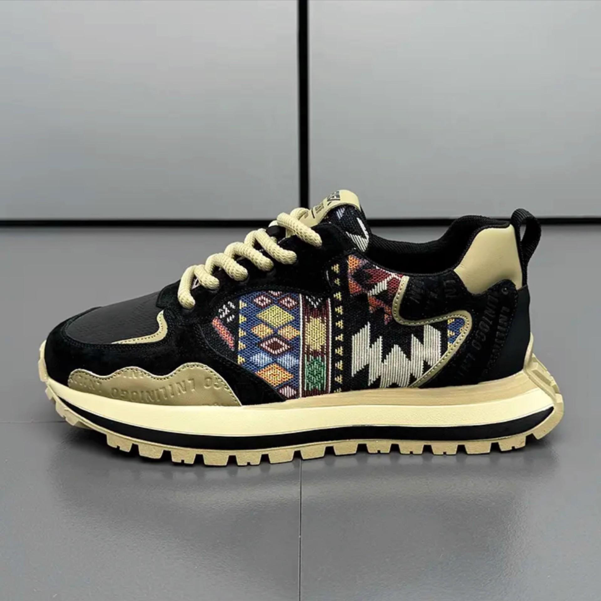 

Продвинутый сенс изысканные износостойкие и прочные спортивные туфли вышитая тканевая поверхность деликатные повседневные кроссовки тонкие дышащие кеды 44 чёрный