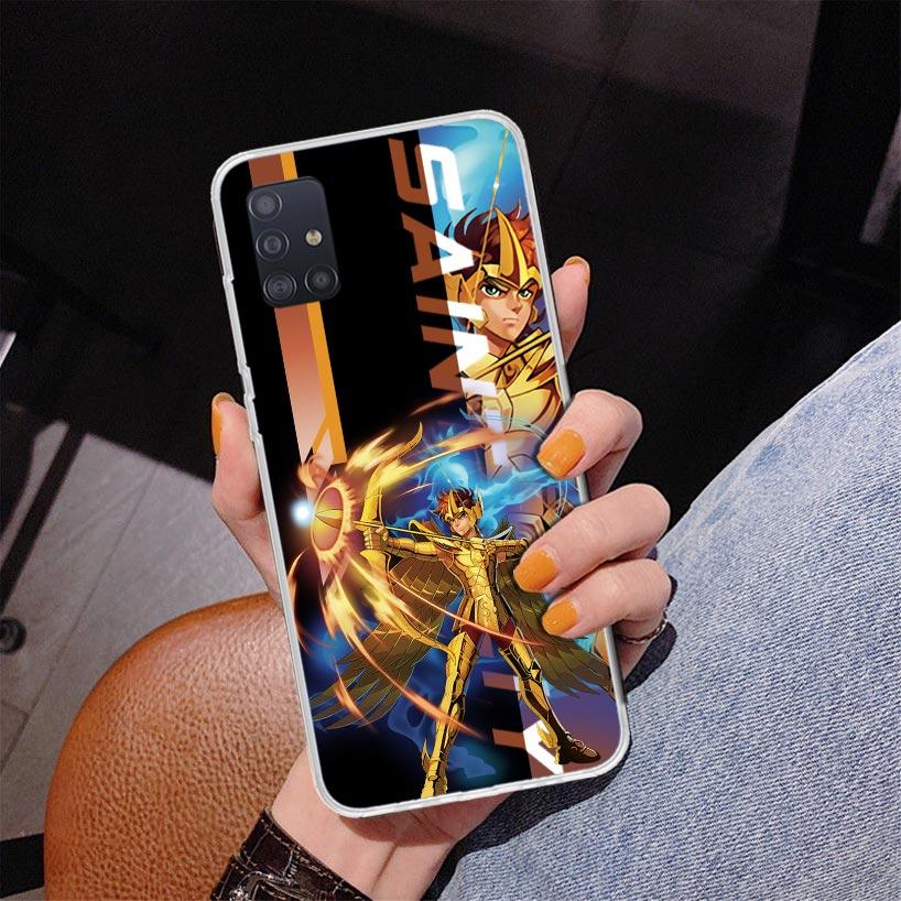 Anime Saint-Seiya Phone Case For Samsung Galaxy A52 A32 A22 A12 A51 A31 A50S A30S A20S A10S Note 20 Ultra 10 Plus S10 A72 A71 Ga