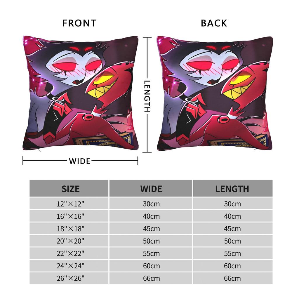 H-Helluva B-Boss Pillow Cover Morden Pillow Case For Couch Sofa Bedroom Graphic Cushion Cover Gift