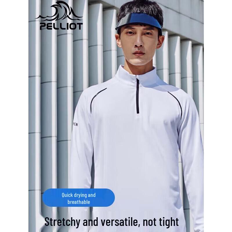 Pelliot Men s Stand-Collar Long-Sleeve Outdoor T-Shirt S