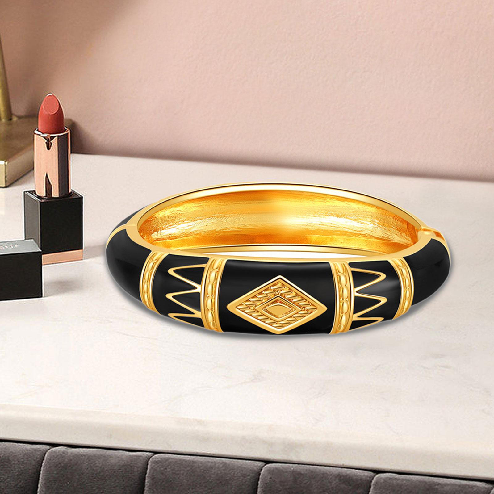 

Капающий масляный браслет-манжета, модные украшения для декоративного подарка на свадьбу Black and Gold