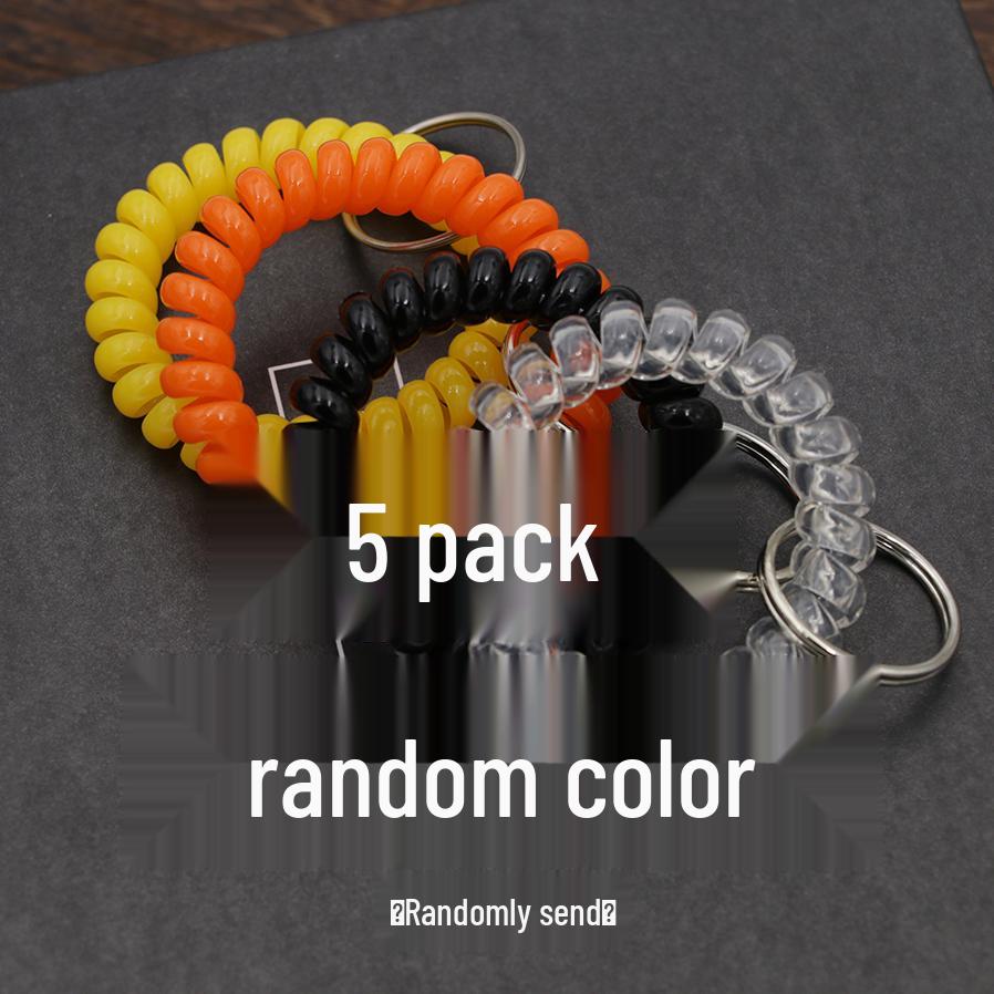 Minimalist Spring Coil Bracelet Keyring & Hair Tie