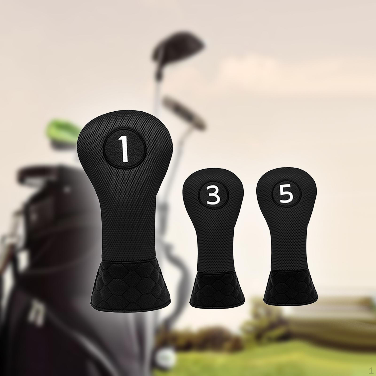 

Чехлы для клюшек для гольфа, чехлы на голову подходят для большинства комплектов головных уборов клюшек 1 3 5