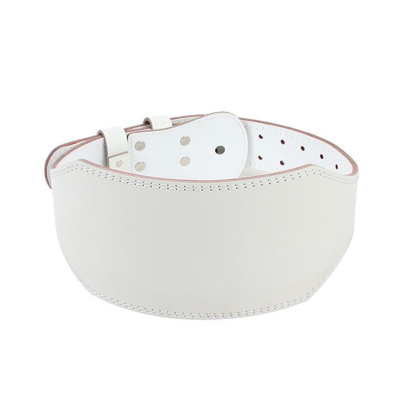 

Новый трехцветный женский пояс для бодибилдинга, глубокий присед, жесткий пояс для тяжелой атлетики, фитнеса, спортивные защитные аксессуары XL-130 cm waist 90-112 белый