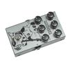 M-vave MINI-EFX Multieffektpedal 4 Overdrive-Effekte 4 Distortion-Effekte Boost 3-Band-EQ True Bypass für E-Gitarre