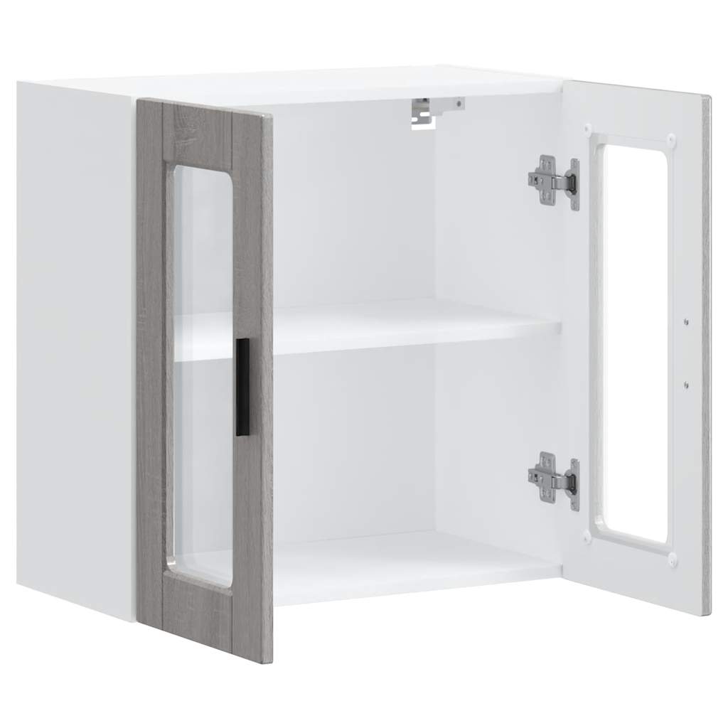 Vidaxl Kitchen Wall Cabinet with Glass Doors, Porto