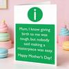 Funny Mother's Day Card Outstanding Mum Rating Review Greeting Card with Envelope Humorous Mom Appreciation Card Unique Gift from Daughter or Son