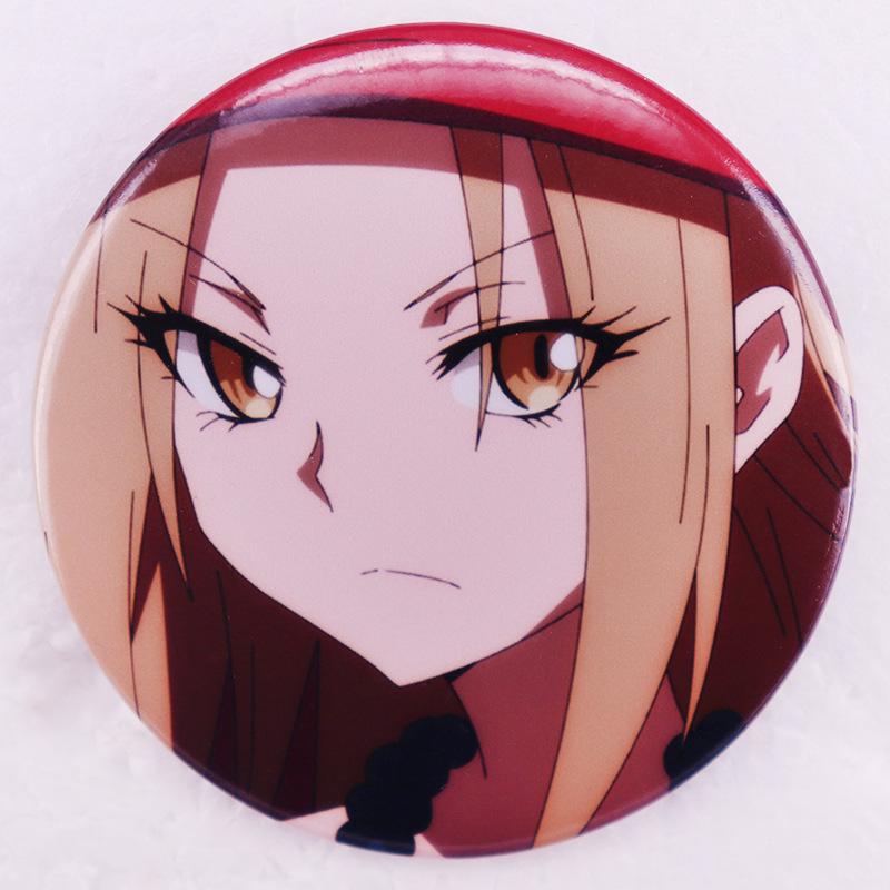 Shaman King Anna Kōyama 2D Tinplate Badge Brooch белый