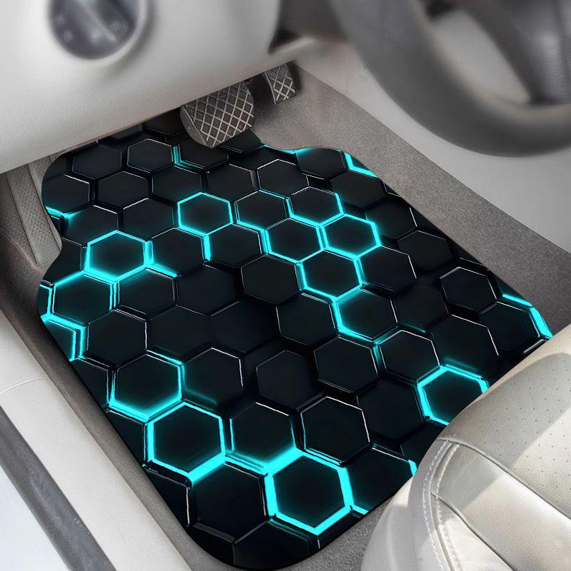 

Автомобильные коврики из диатомовой земли: Впитывающий, Износостойкий и Устойчивый к пятнам, Съемный, Декоративный, Универсальная посадка Fluorescent Blue Honeycomb