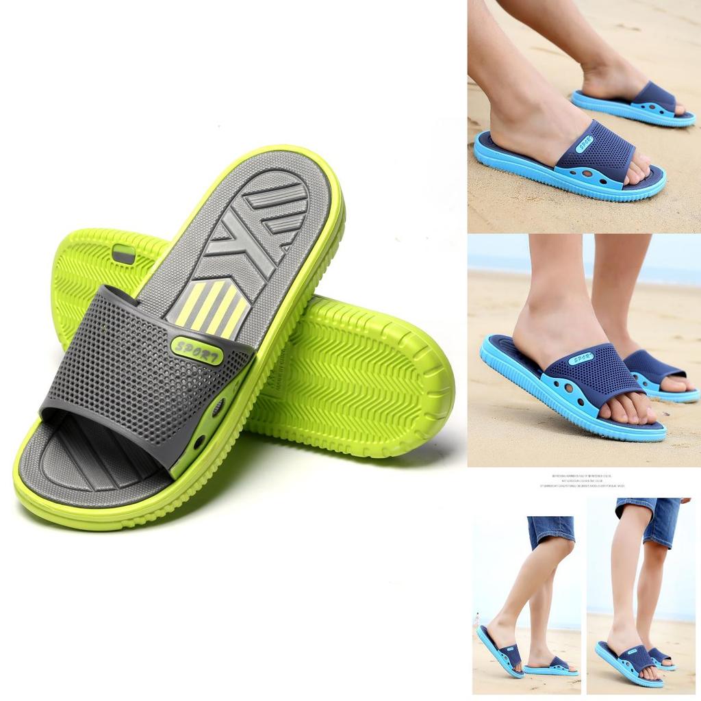 Premium Quality Men Flat Bath Slippers With Classic Timeless Design In Dark Blue
