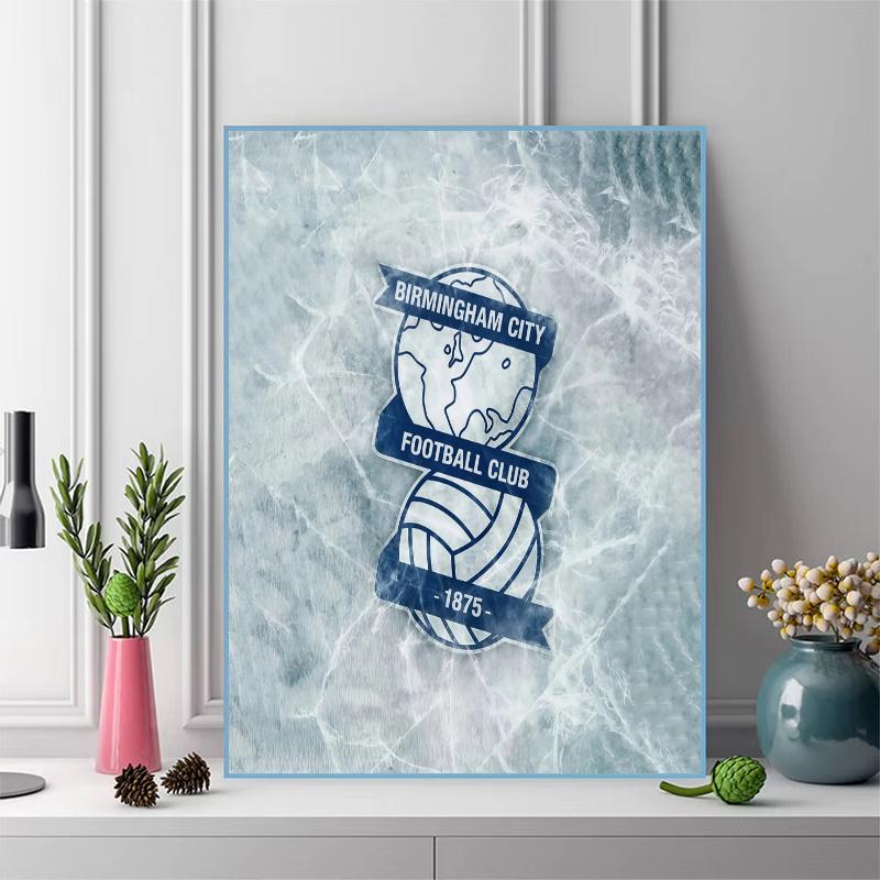 Birmingham City F.C 100% Round Full Drill 5D DIY Diamond Painting Embroidery Cross Stitch Rhinestone Décor