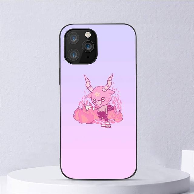 

Милый чехол для телефона «Ад, град, сатана, зло» для Iphone 11 12 Mini 13 14 Pro Xs Max X 8 7 6s Plus 5 Se Xr Shell iPhone8