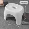 Durable Non-Slip Plastic Bathroom Stool for Shoes and Small Coffee Table