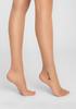 Women's Nude Tights with a Subtle Inscription Love Allure E06 Marilyn