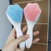 Wash Face Brush Silicone Manual Cat Claw Facial Cleanser Brush Soft Fur Brush Plastic Handle Face Brush Manual Cleansing Brush
