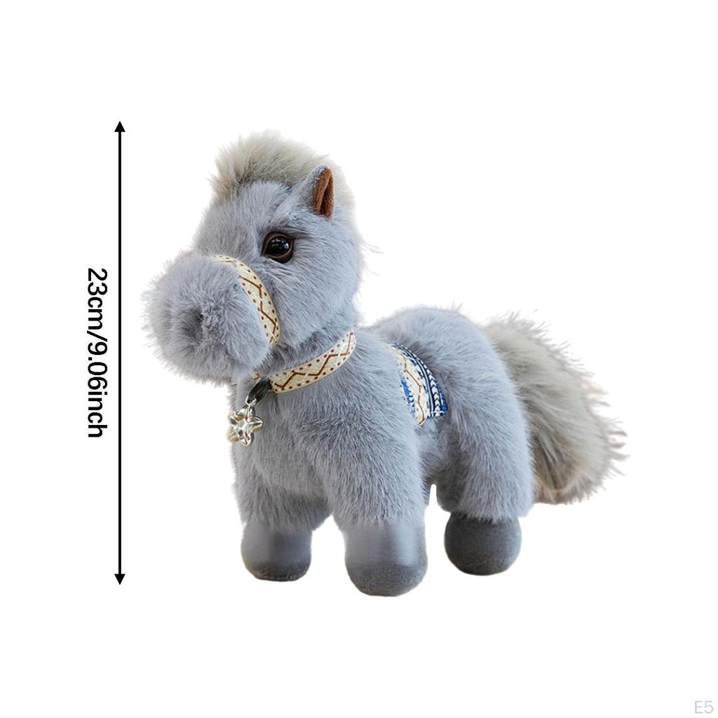 Horse Cuddly Toy Rag Doll Collectible Made of Durable . A Special Keepsake for Children's Rooms,