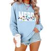 Women's Loose Comfortable Casual Fashionable Character Printing Round Neck Long Sleeved Sweatshirt