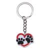 New Arrival Adorable Pet Dogs PVC Soft Keychains Bag Hanging Pendant Car Keyrings Animals Key Chains Accessories Wholesale Gift