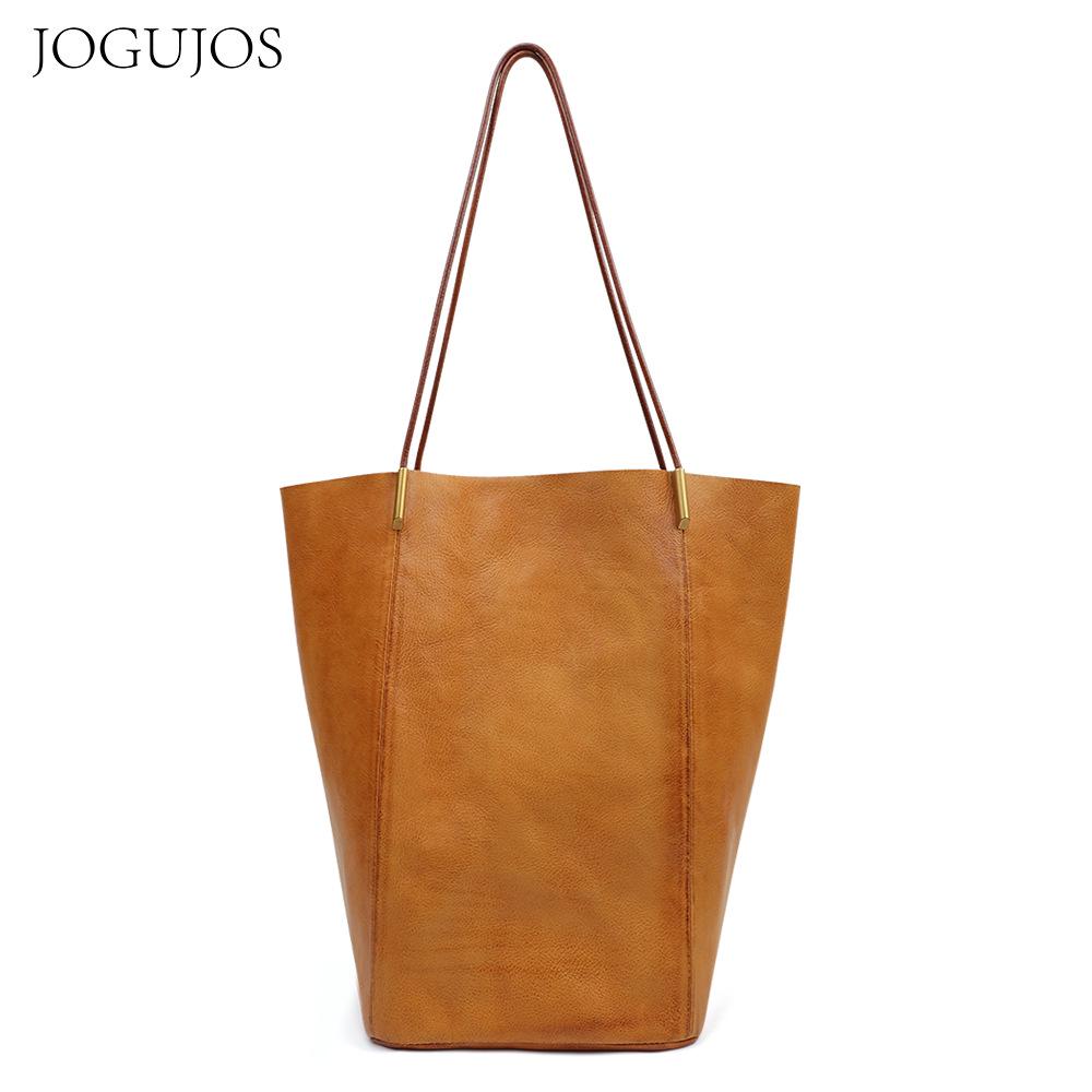 Genuine Leather Large Capacity Tote Bag for Women - High-End Commuter Shoulder Bag
