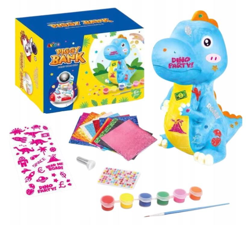 Money Bank For Children Unicorn Creative Kit Figure Paints Stickers