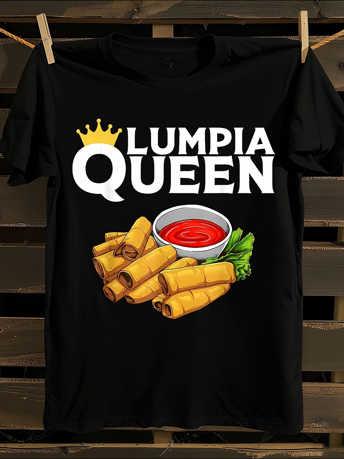 Lumpia Queen Filipino Food Graphic Tshirt M