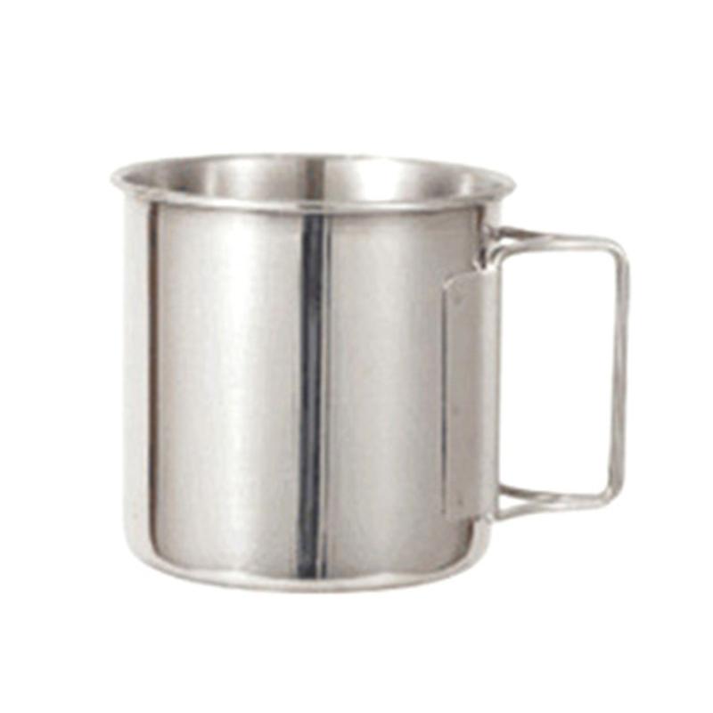 Water Mug Cup with Foldable Handle 220/330/500ml Camping Hiking Mug Beer-Cup