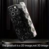 Luxury Black Floral Lace phone case mobile phones for iphone 17 pro max cover Glass for iPhone 17 16 15 14 13 12 11pm Pro Plus