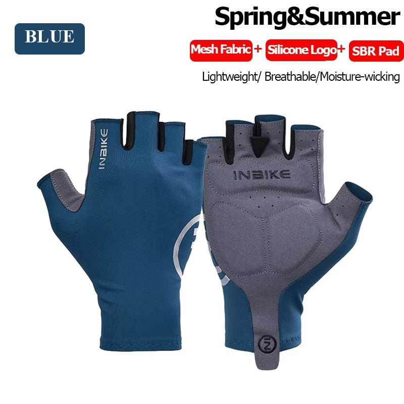 INBIKE 2024 Cycling Gloves Gel Padded for Men Autumn Winter Fleece Road Bike Gloves MTB Full Finger Touchscreen Bike Accessories