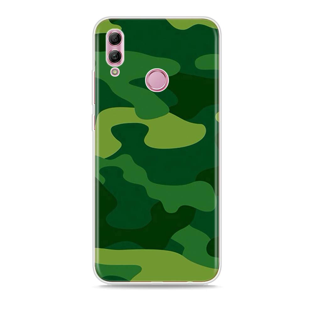 Armádní kamuflážní maskovací silikonový kryt pro Honor 30 30S 30i 9 10 9A 9C 9S 9N 10i 10X 9X Lite Pro 5G pouzdro na telefon