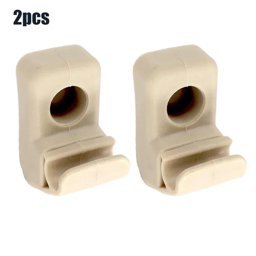 1 / 2 Stück Beige Auto Sonnenblendenclip Haken Halterung Aufhänger Ersatz Sonnenblendenhalterung 735411088 Für Fiat Grande Punto Usw