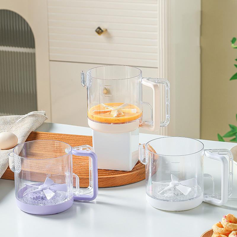 Salad Dressing Shaker Bottle Semi-automatic Stirring Cup For Kitchen Egg Beater Liquid Mixing Cup Vinaigrette Dressing Bottle