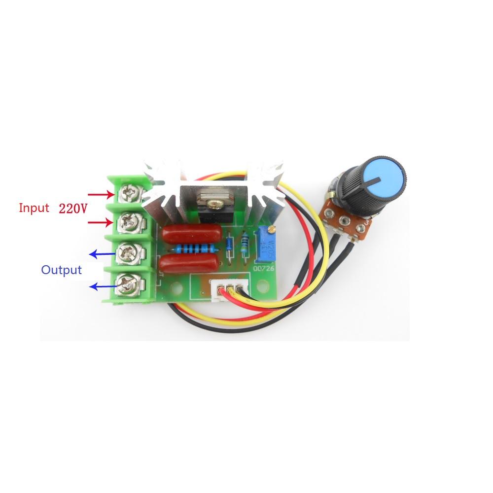 AC 110V 220V 2000W High Power SCR Voltage Regulator Dimmer Motor Speed Controlle