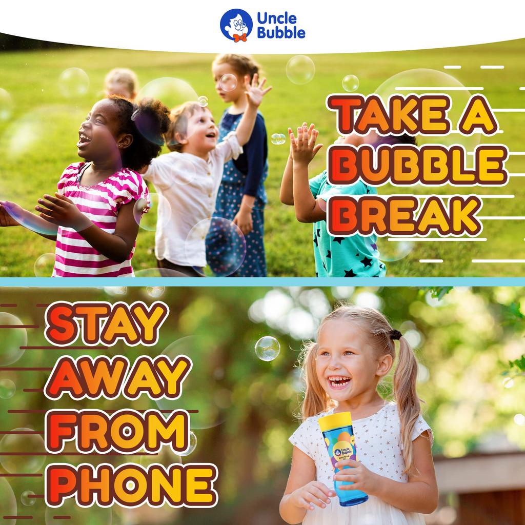 Uncle Bubble Giant Sword (Large) with Special Bubble Solution for Big Bubbles. Create and cut large bubbles with this ultra-bubble solution. Outdoor