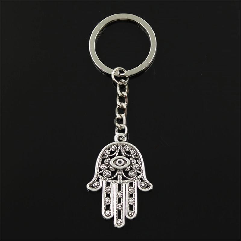 Vintage Hamsa Hand Evil Eye Keychain - Protection Charm for Car & Backpack, Perfect Festival Gift