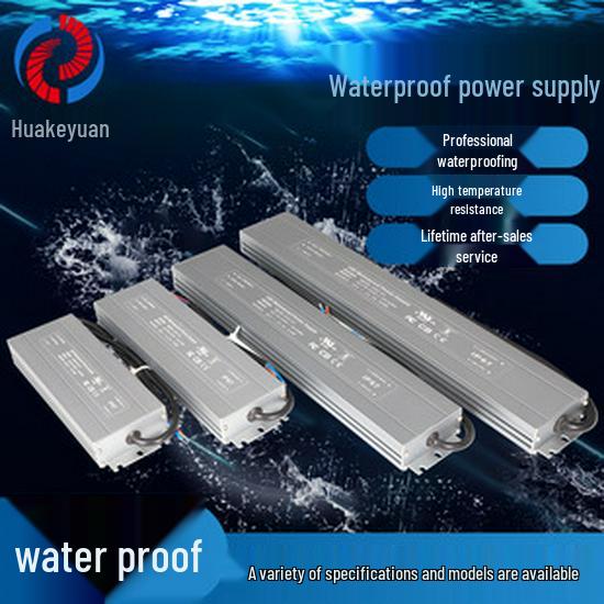 High-Efficiency Waterproof LED Power Supply for Outdoor Lighting, Constant Voltage 12V/24V