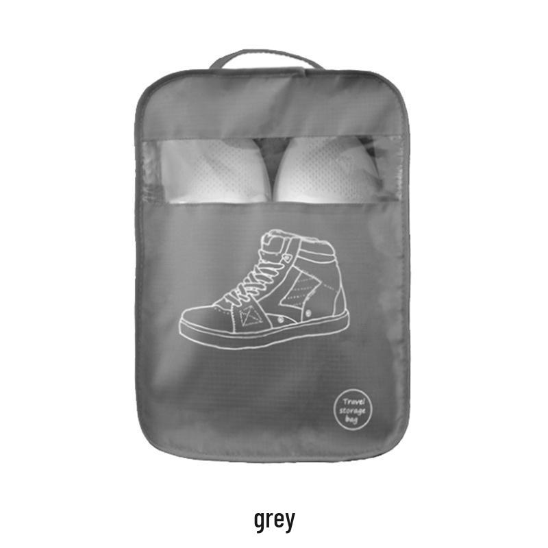 Large Sporty Travel Shoe Organizer Bag with Handheld and Small Shoe Storage Options