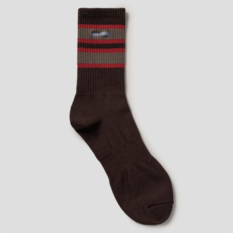 SAND SOUND Horizon Stripe Socks Brown (MS44KTA90D)