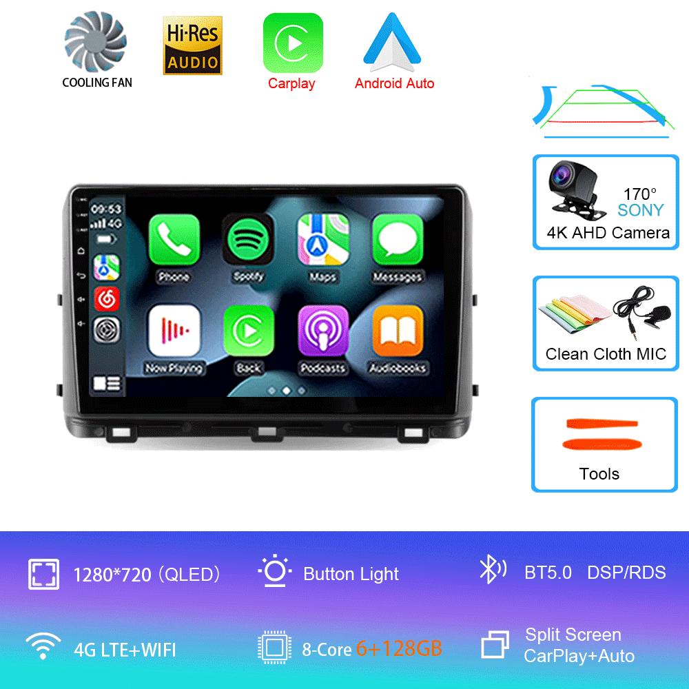 Android 14 For Kia Ceed 3 CD 2018 - 2022 Car Radio Multimedia Video Player Navigation GPS BT 5.0 DSP WIFI 4G Carplay 360 Camera