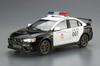 Plastikový model auta Qingdao Bunka Kyozai The Patrol Car Series SP Mitsubishi CZ4A Lancer Evolution X Patrol Car 2007, policejní úřad města Tchaj-pej.