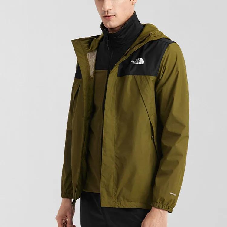 THE NORTH FACE Waterproof , Windproof , Breathable Windbreaker Jacket Men's Green (Unisex) Windbreaker Jackets NF0A7QOH 4Q6