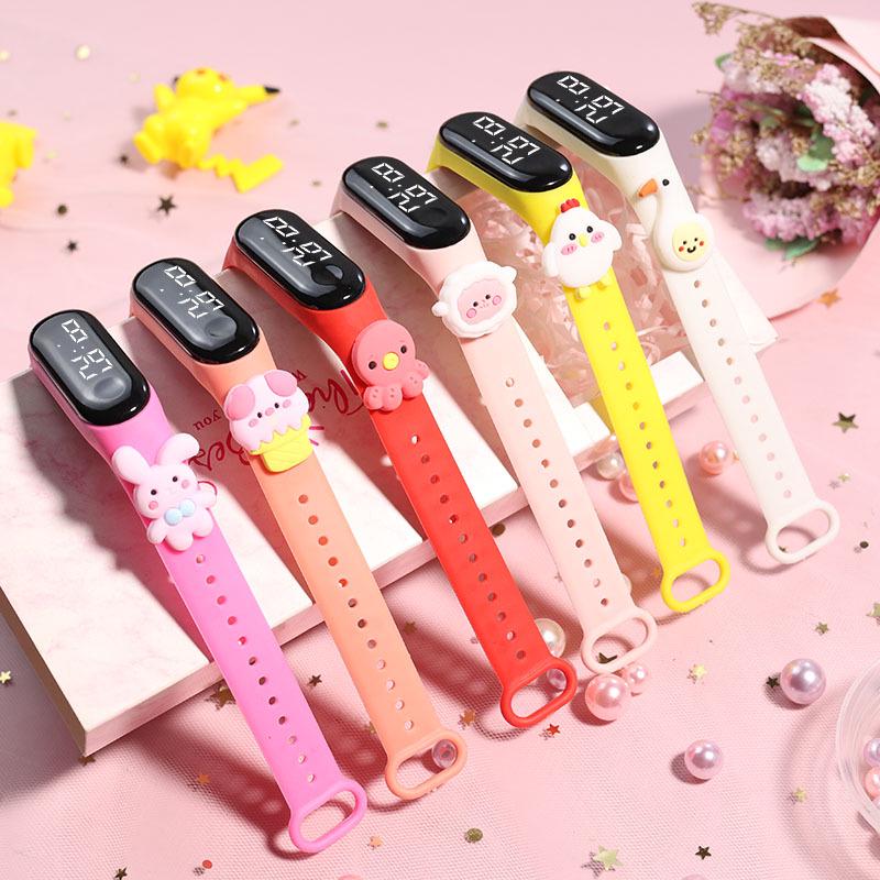 Summer Ice Cream LED Sport Watch: Cute Student Swimming Electronic